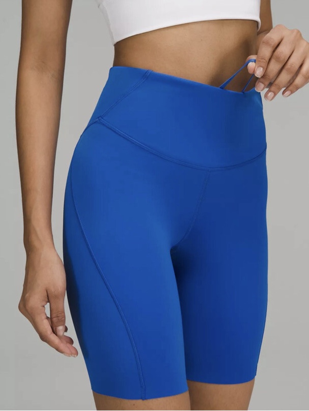 lululemon athletica Electric Blue High-Waist Biker Shorts
